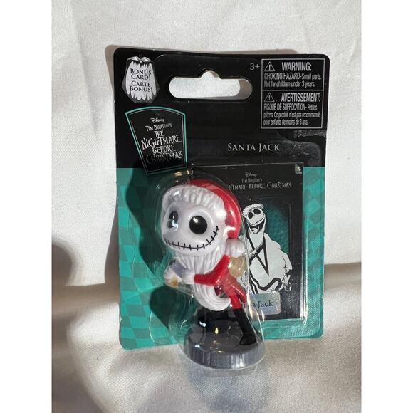 Nightmare Before Christmas Figure SANTA JACK w/ Collectible Bonus Card Disney - Picture 1 of 5